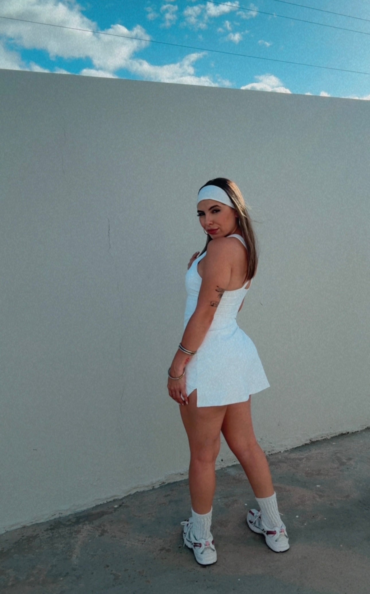 Sweet White Short Dress