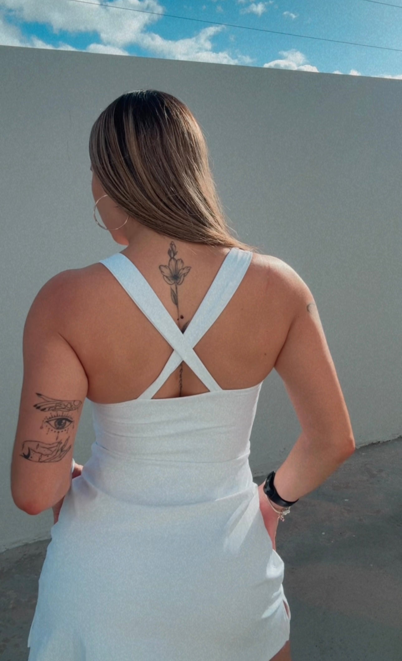 Sweet White Short Dress