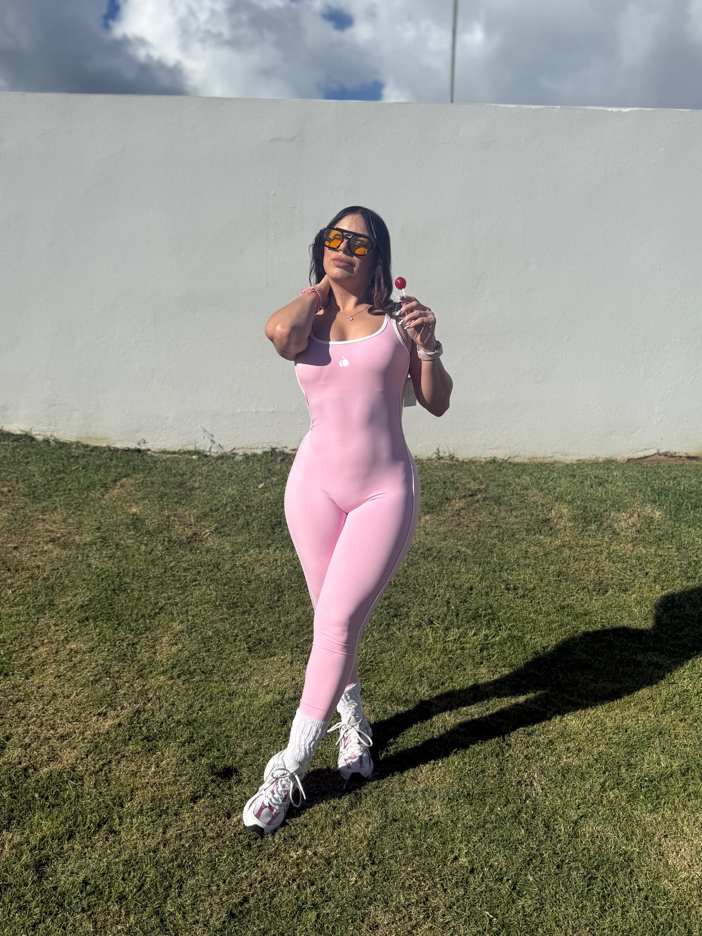 Sweet Pink Easter Jumpsuit