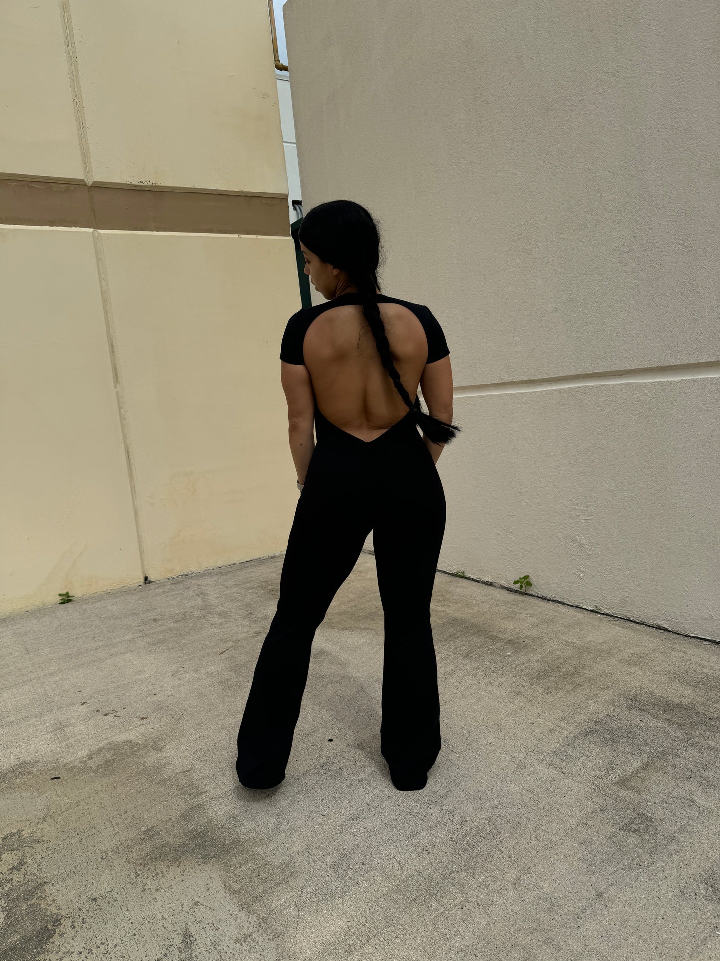 Black Flare Jumpsuit