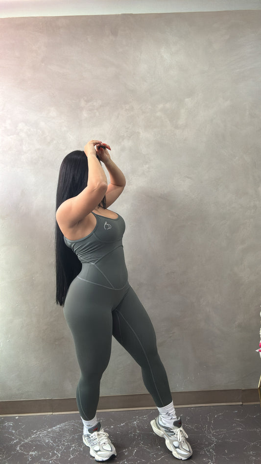 Olive Skinny Jumpsuit